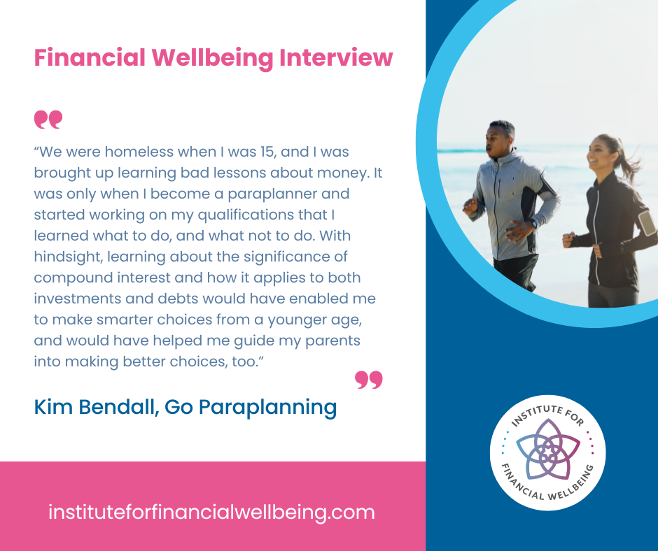 Financial Wellbeing comment from Kim Bendall